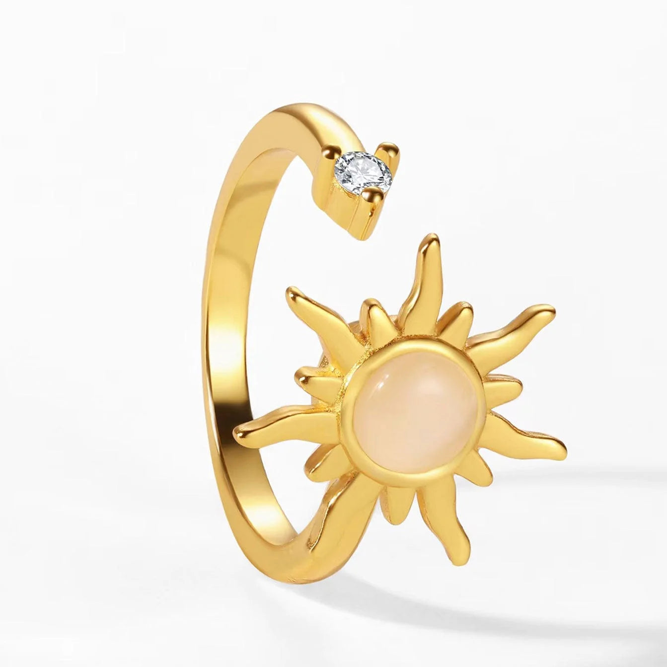 925 Ayar Gümüş Raya Döner Endişe Yüzüğü